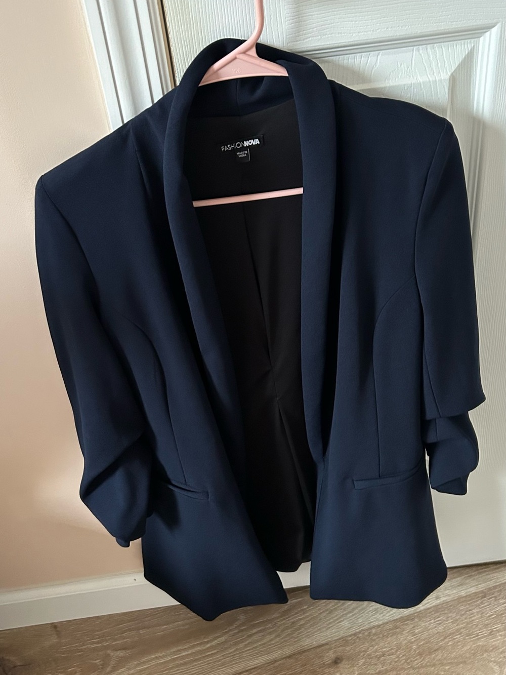 Fashion Nova Navy Celine Blazer